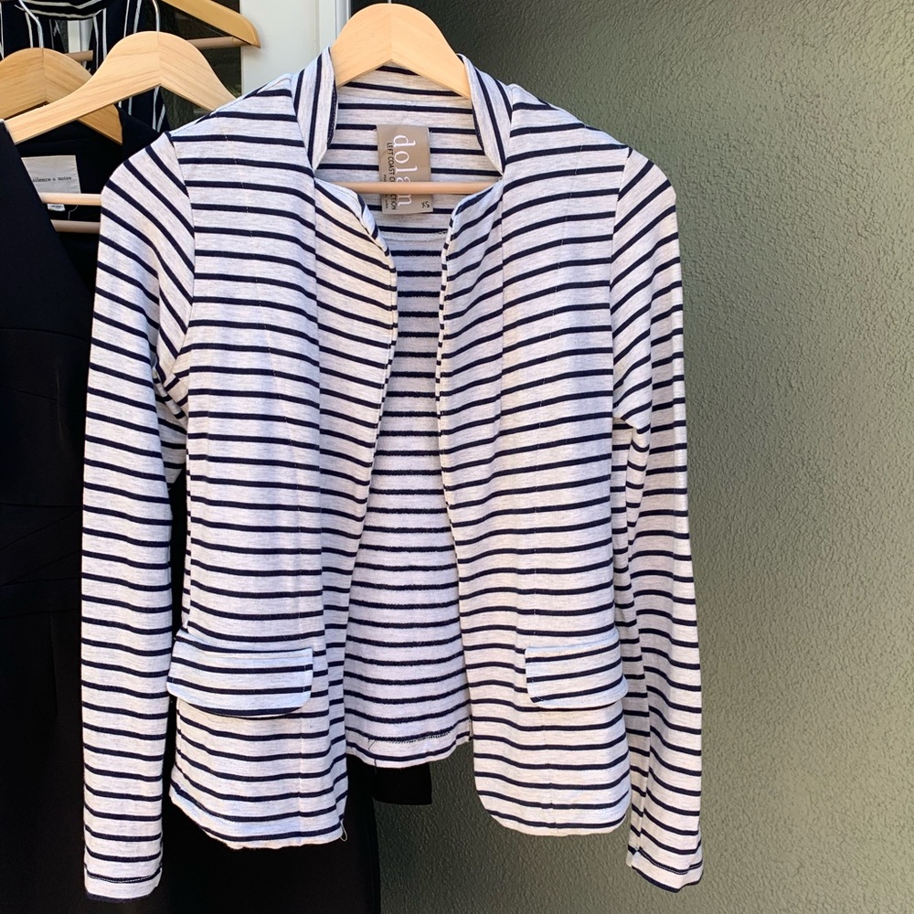Dolan open striped Blazer